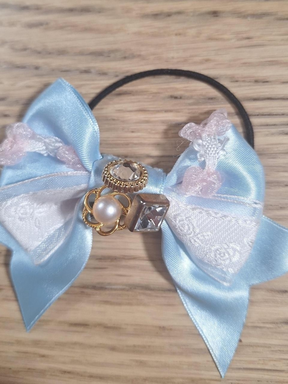 Baby, the Stars Shine Bright Light Blue Ribbon Ponytail Bow | Sweet Lolita